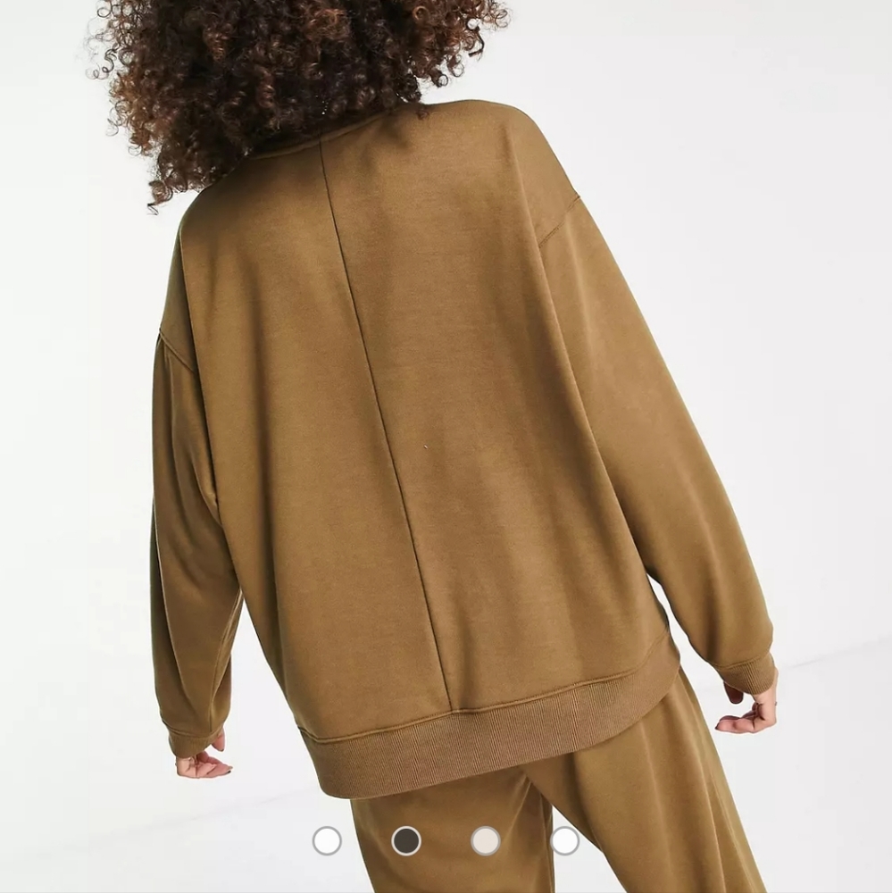 COPY - Topshop oversized sweatshirt in mink